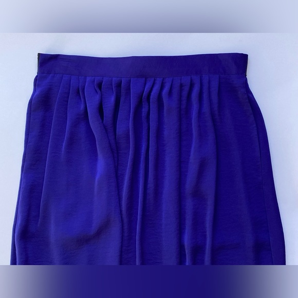 LAUNDRY BY SHELLI SEGAL Royal Purple Flowy Maxi Skirt Small - Picture 5 of 10